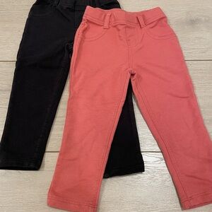 Garanimals Toddler Girls Pull-On Elastic Jeggings 2 Pairs Bundle - 2T